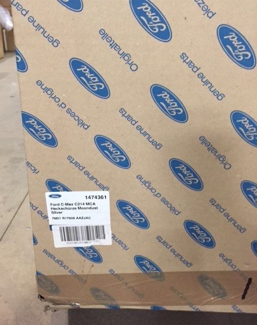 Genuine Ford CMAX Rear Bumper Painted Moondust Silver 2007 - 2010 1474361