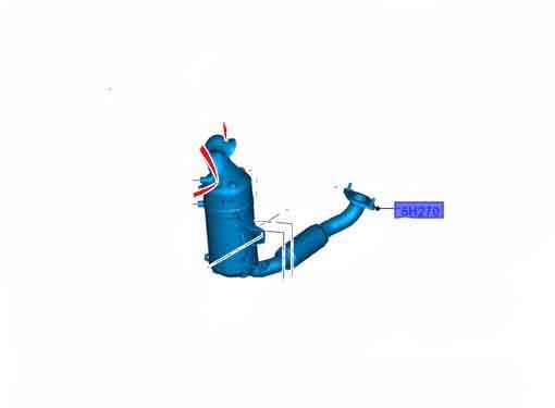 GENUINE FORD FOCUS III Saloon 1.6 TDCi 07.10- 95HP CAT & PARTICLE FILTER 1767052