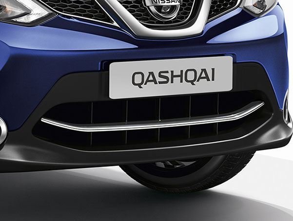 Nissan Qashqai (2014 -2017) Front  Bumper Lip Finisher In Chrome KE6104E52C