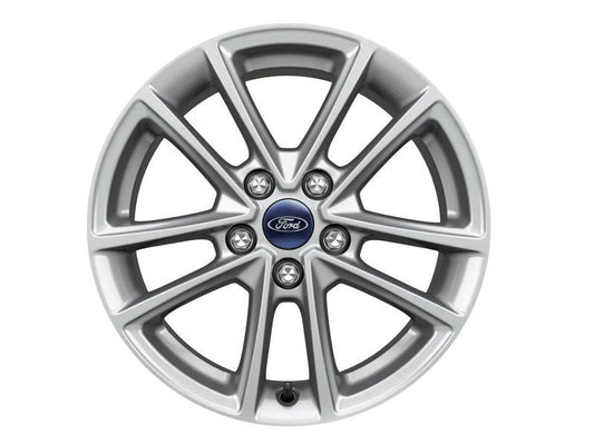 Ford C-Max 04/15> Single Alloy Wheel 16" 5x2-Spoke Design, Silver 1892726