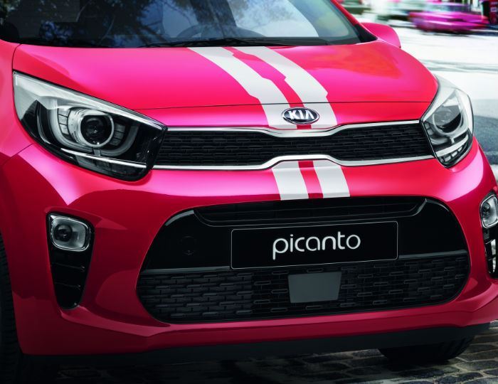 Genuine Kia Picanto 2017 > White Sporty Decal Kit H6200ADE00WH