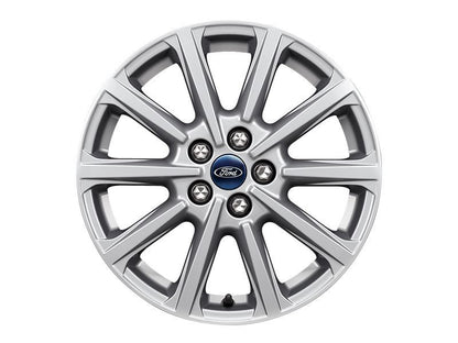 Ford S-Max 2015> Single Alloy Wheel 17" 10-Spoke Design, Sparkle Silver 1889410