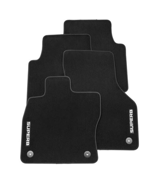 Genuine Skoda Superb Estate 2016> Prestige 4 Piece  Floor Mat Set 3V2061404A-