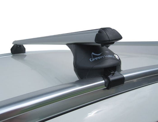 Aluminium Bars - Roof Rack- Rail Bars 4 x Thule 598 Bike Carrier Dacia Lodgy 2012-